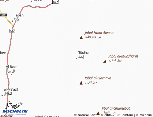 Carte MICHELIN 'Iibdha - ViaMichelin