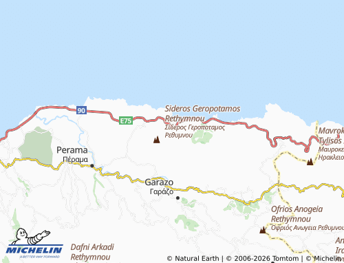 MICHELIN Vlychada map - ViaMichelin