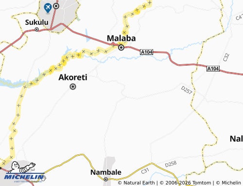MICHELIN Amukura map - ViaMichelin