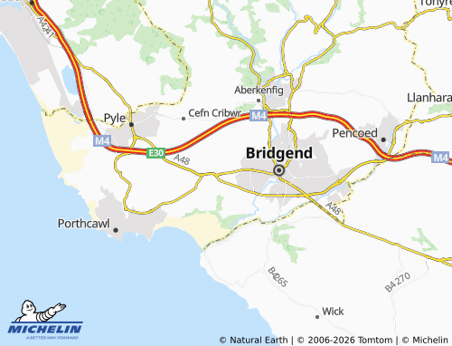 Mappa MICHELIN Laleston - ViaMichelin