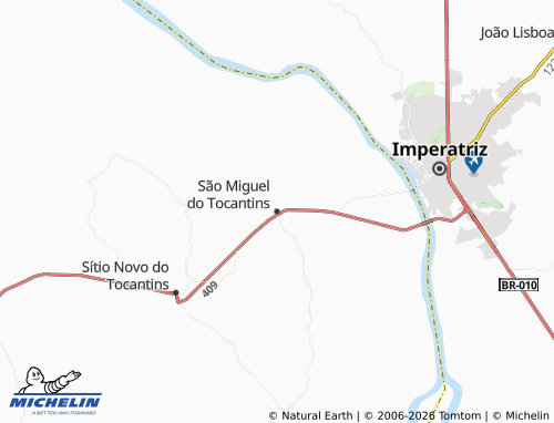 Mappa MICHELIN São Miguel do Tocantins - ViaMichelin