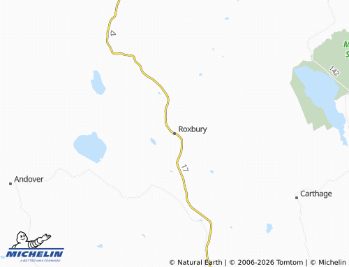 Kaart MICHELIN Roxbury - ViaMichelin