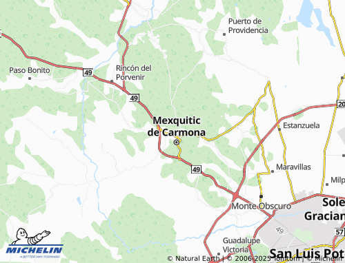 MICHELIN Venustiano Carranza map - ViaMichelin