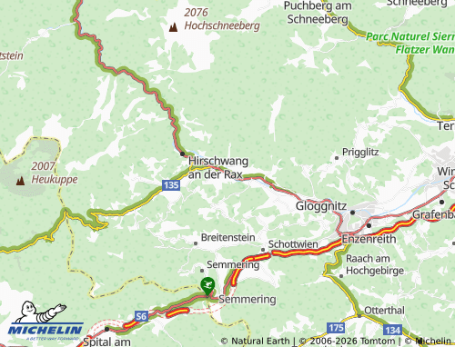 MICHELIN Reichenau an der Rax map - ViaMichelin