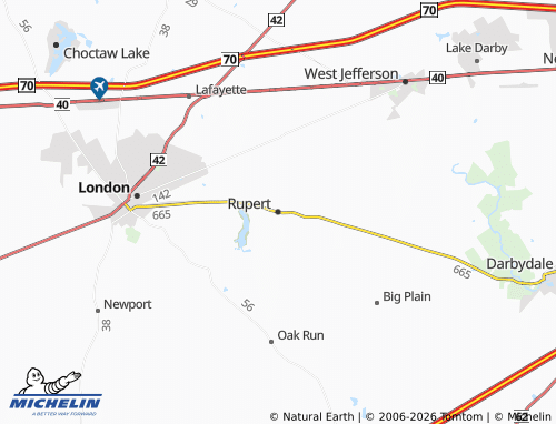 Carte MICHELIN Rupert - ViaMichelin