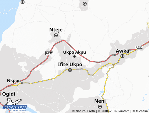 Mappa MICHELIN Ukpo Akpu - ViaMichelin