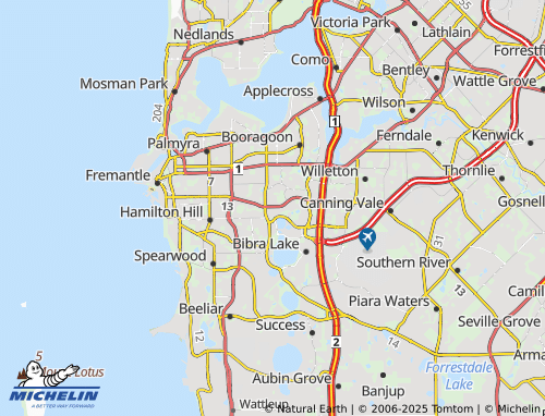 MICHELIN Kardinya map - ViaMichelin