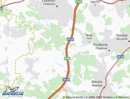 MICHELIN Bystre map - ViaMichelin