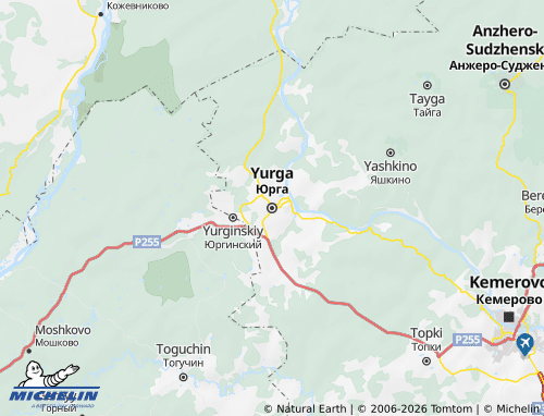 Carte MICHELIN Yurga - ViaMichelin