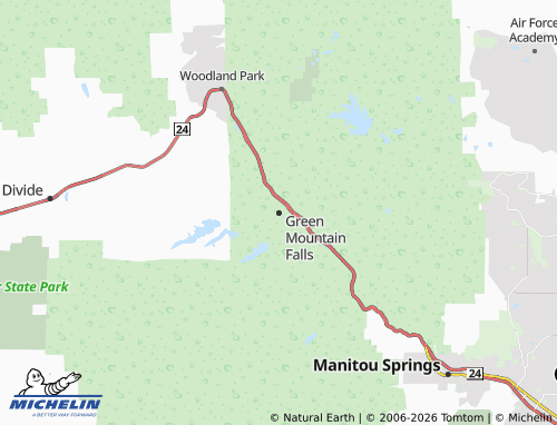 Mappa MICHELIN Green Mountain Falls - ViaMichelin