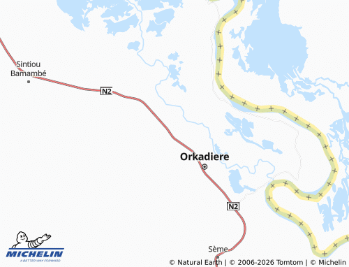 Mappa MICHELIN Vindou-Bosséabé - ViaMichelin