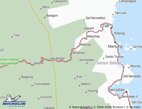 MICHELIN Binaloan map - ViaMichelin