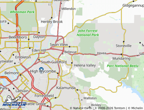 MICHELIN Greenmount map - ViaMichelin