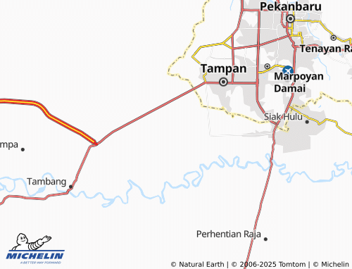 MICHELIN Tarai Bangun map - ViaMichelin