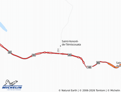 Mapa MICHELIN Saint-Honoré-de-Témiscouata - ViaMichelin