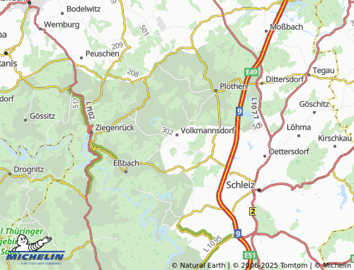 Mapa MICHELIN Volkmannsdorf - ViaMichelin