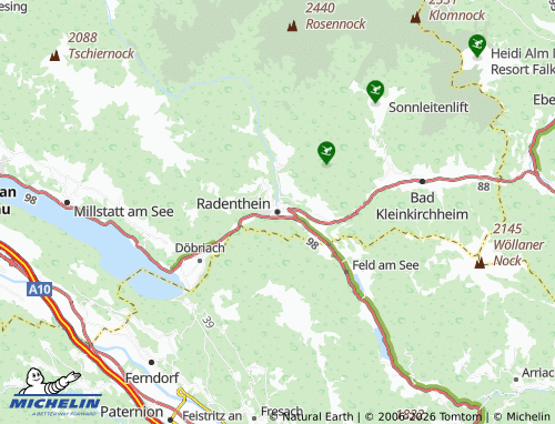 Kaart MICHELIN Radenthein - ViaMichelin