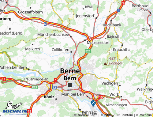 MICHELIN Rütti map - ViaMichelin