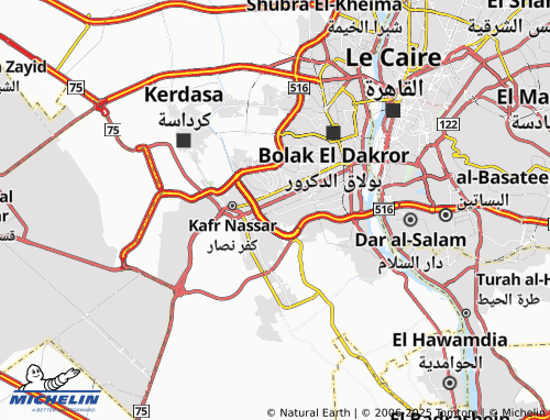 Mappa MICHELIN al-Koum al-'Akhdar - ViaMichelin