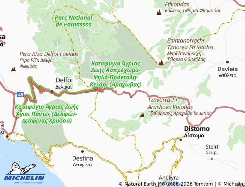 Carte MICHELIN Arachova - ViaMichelin