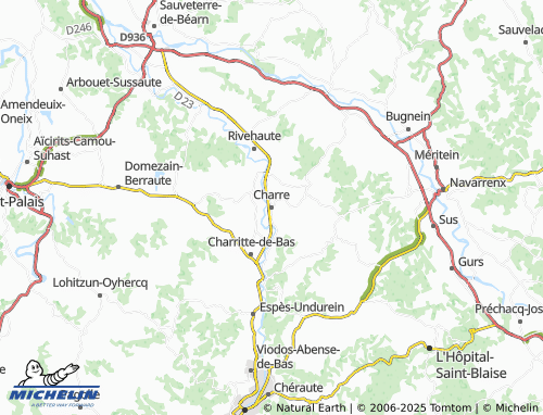 Carte MICHELIN Charre - ViaMichelin
