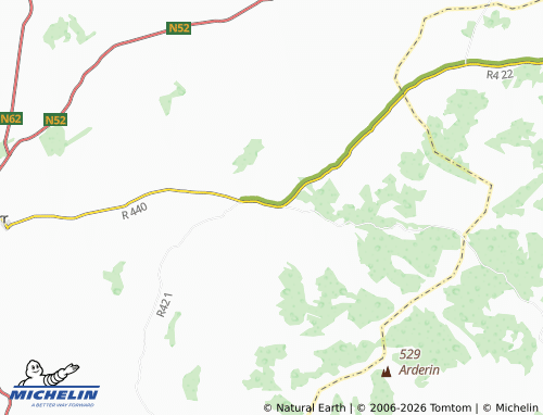 MICHELIN Kinnitty map - ViaMichelin