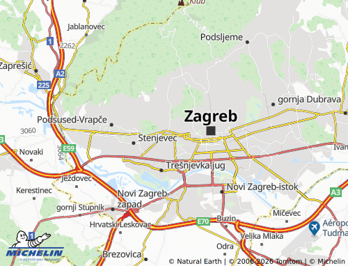 Mappa MICHELIN Črnomerec - ViaMichelin
