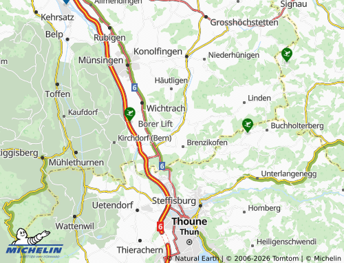 MICHELIN-Landkarte Herbligen - ViaMichelin