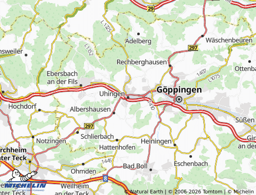 MICHELIN Uhingen map - ViaMichelin