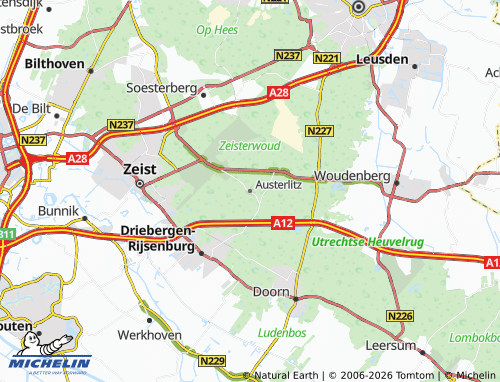 Kaart MICHELIN Austerlitz - ViaMichelin