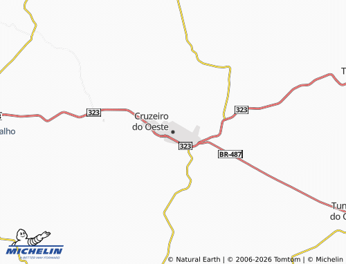 Mapa MICHELIN Cruzeiro do Oeste - ViaMichelin