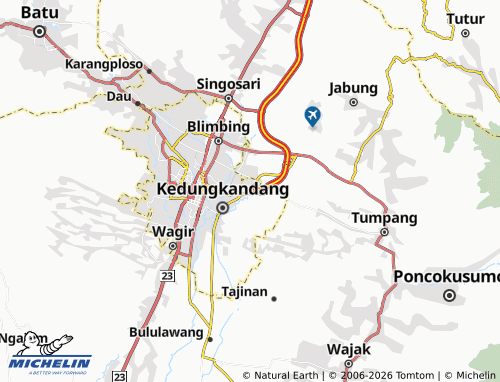 MICHELIN Madyopuro map - ViaMichelin