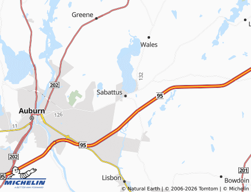 Mappa MICHELIN Sabattus - ViaMichelin