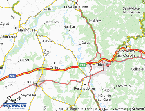 Carte MICHELIN Les Gaillards - ViaMichelin