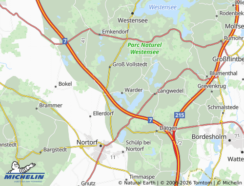 MICHELIN Warder map - ViaMichelin