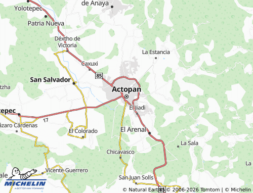 MICHELIN Actopan map - ViaMichelin