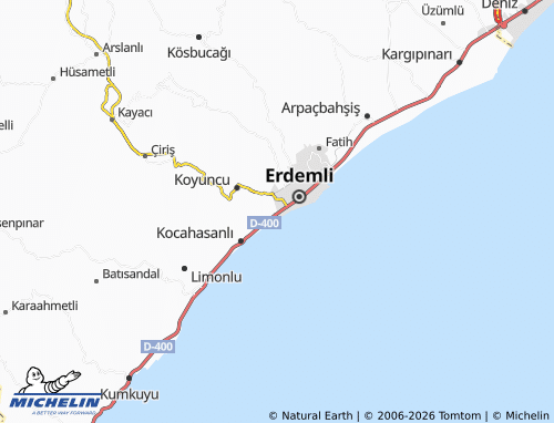 Mappa MICHELIN Akdeniz - ViaMichelin