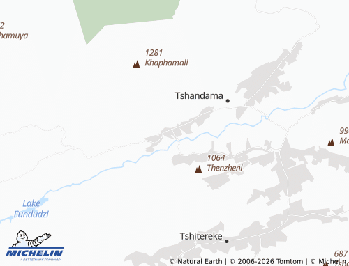 MICHELIN-Landkarte Tshibvumo - ViaMichelin