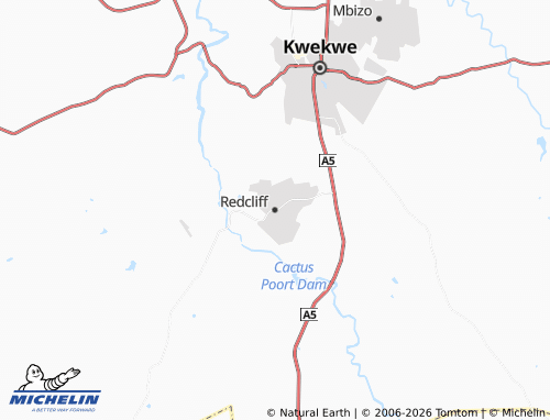 MICHELIN Redcliff map - ViaMichelin