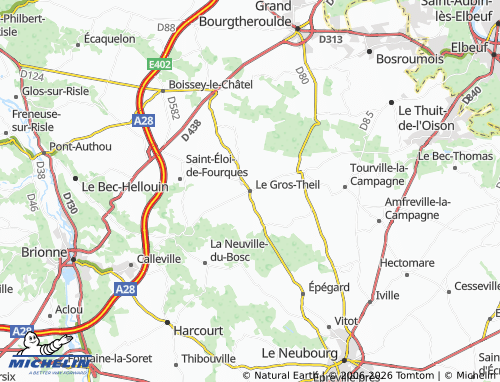 MICHELIN Le Gros-Theil map - ViaMichelin