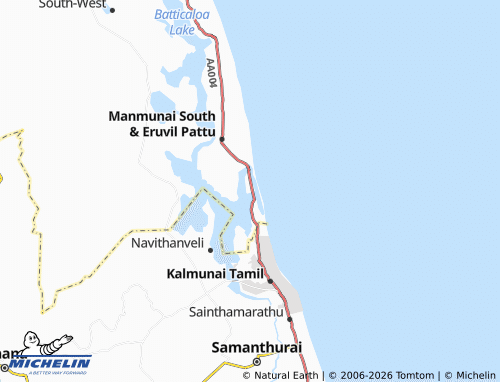 Mappa MICHELIN Koddaikallar South - ViaMichelin
