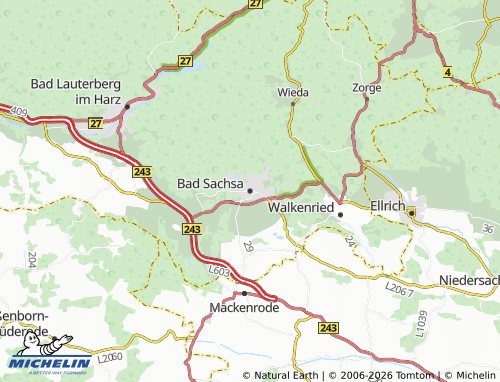 Mapa MICHELIN Bad Sachsa - ViaMichelin