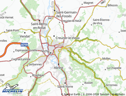Carte MICHELIN Cusset - ViaMichelin