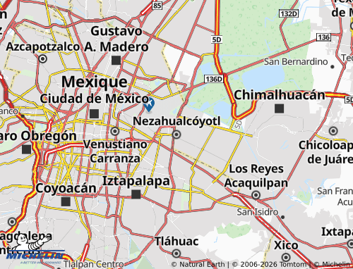 Mapa MICHELIN Nezahualcóyotl - ViaMichelin