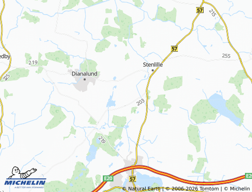 MICHELIN Rude-Eskilstrup map - ViaMichelin