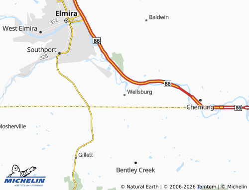 Mappa MICHELIN Wellsburg - ViaMichelin