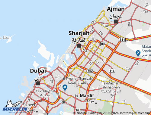 Carte MICHELIN al-Khan - ViaMichelin