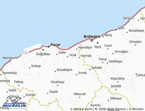 MICHELIN Derebaşı map - ViaMichelin