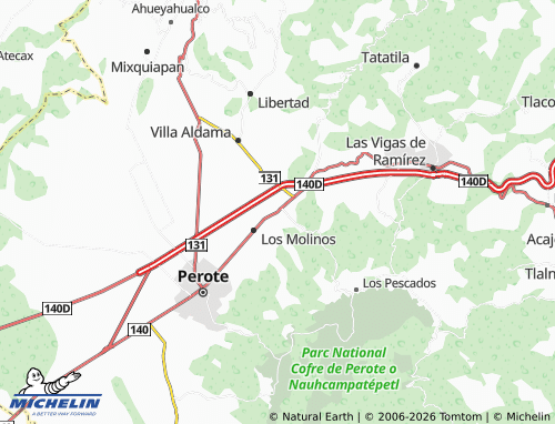Mapa MICHELIN Sierra de Agua - ViaMichelin