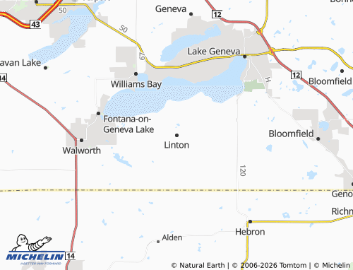 Mapa MICHELIN Linton - ViaMichelin